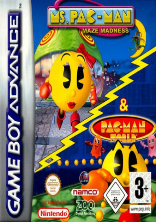 2 In 1 - Ms. Pac-Man - Maze Madness & Pac-Man World game thumb