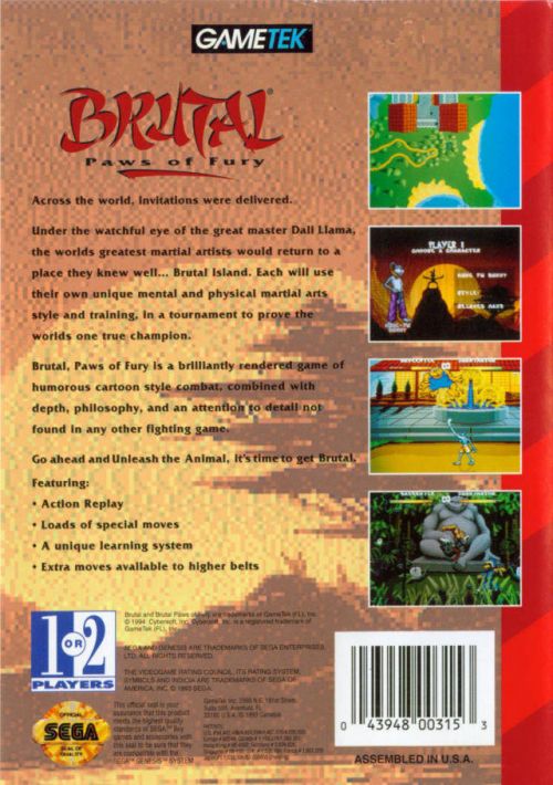 Brutal Unleashed 32X (4) game thumb