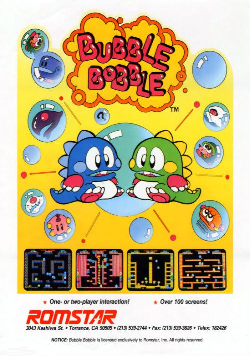 Bubble Bobble (US, Ver 5.1) game thumb