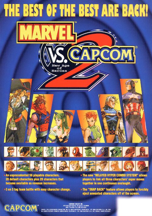 Marvel Vs. Capcom 2 New Age of Heroes (Export, Korea, Rev A) game thumb