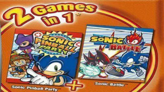 2 In 1 - Sonic Pinball Party & Sonic Battle (E) Game