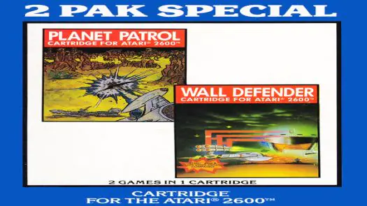 2 Pak Special Dark Blue - Planet Patrol,Wall Defender (1990) (HES) (PAL) game