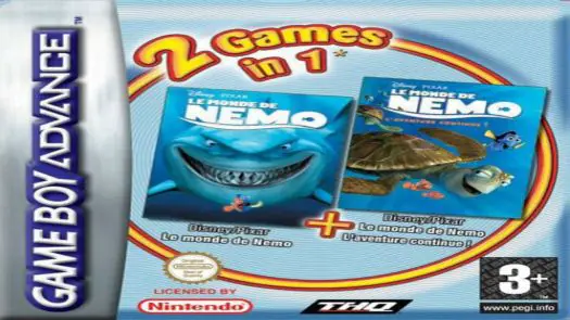 2 In 1 - Monstres & Cie & Le Monde De Nemo  game