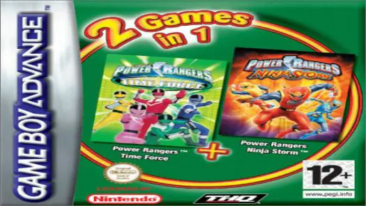 2 In 1 - Power Rangers - La Force Du Temps & Ninja Storm Game