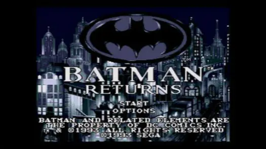 Batman Returns (U) Game