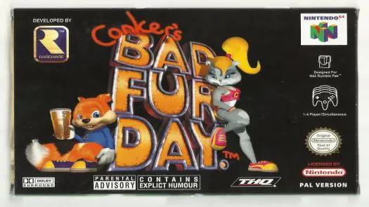 Conker's Bad Fur Day cover game