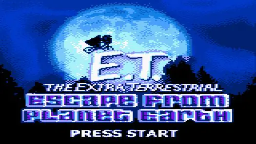 E.T. The Extra Terrestrial - Escape From Planet Earth game