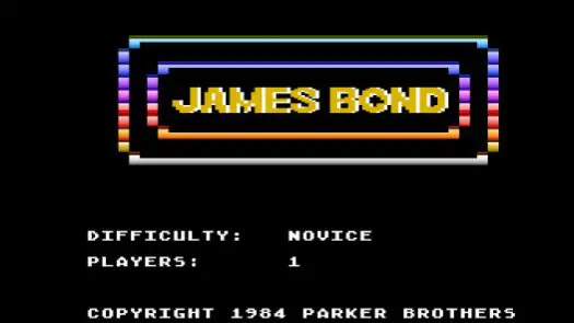 James Bond 007 (1983) (Parker Bros) game
