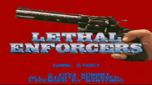 Lethal Enforcers (U) Game