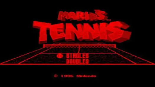 Mario's Tennis game