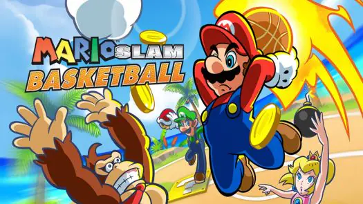 Mario Slam Basketball (FireX) (EU) game