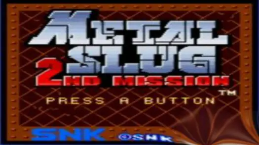 Metal Slug - 2nd Mission Game