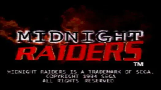 Midnight Raiders (U) game