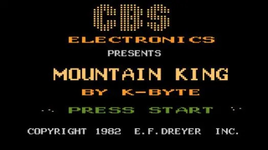 Mountain King (1984) (Sunrise Software) game
