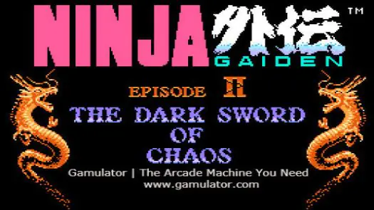 Ninja Gaiden Episode II - The Dark Sword of Chaos game
