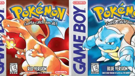 Pokemon Red and Blue 2-in-1 game