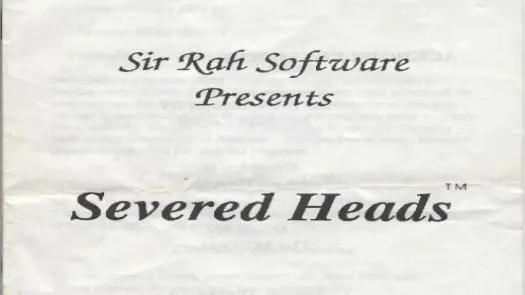 Severed Heads_Disk1 game