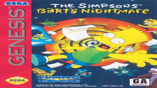 Simpsons, The - Bart's Nightmare (JUE) Game