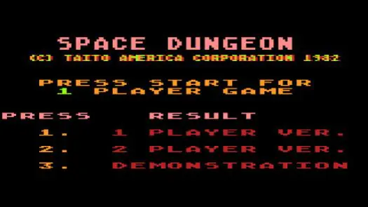 Space Dungeon (1983) (Atari) game