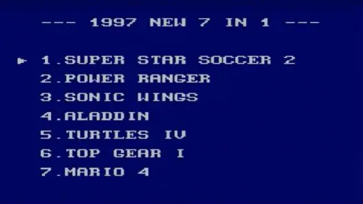 Super 7-in-1 1997 game