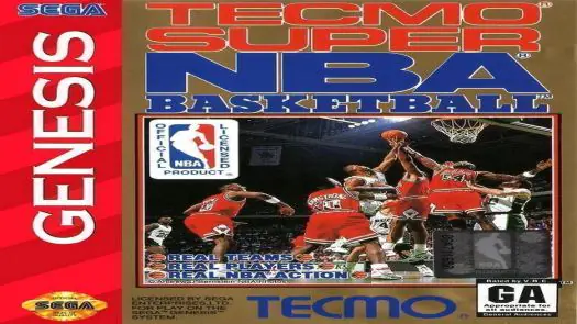 Tecmo Super NBA Basketball game