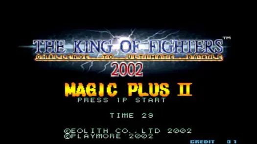 The King of Fighters 2002 Magic Plus II game