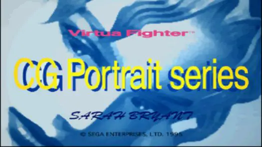 Virtua Fighter CG Portrait Series Volume 1 Sarah Bryant (J) game