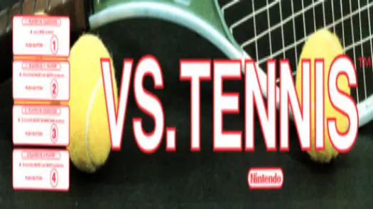 Vs. Tennis (Japan/USA, set TE A-3) game