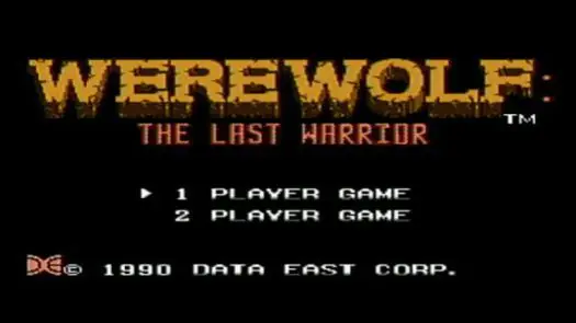 Werewolf - The Last Warrior Game